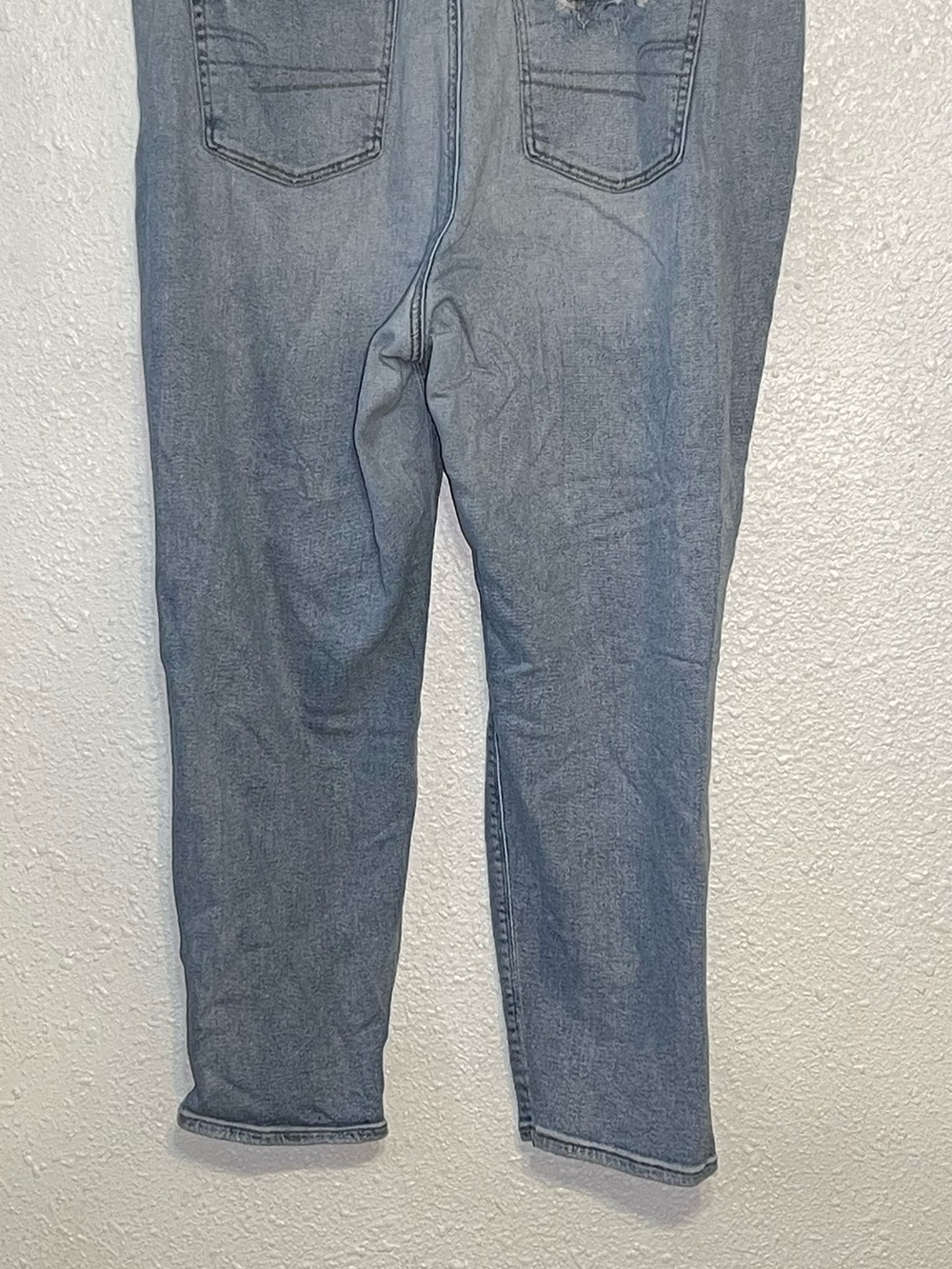 American eagle women’s Light Blue Distressed Women's stretchy Jeans size 20 - Picture 4 of 11